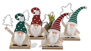 Lutins en bois avec jacinthe
